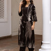 Dhiyona IE Abstract Printed Regular Straight Kurta with Palazzos