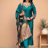 Dhiyona SN Women's Embroidered Straight Kurta Pyjama & Dupatta