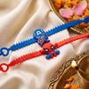 Dhiyona Set Of 2 Superhero Kids Rakhi With Roli Chawal Chandan Mishri