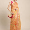 Dhiyona GR Women's Gulmohar Tangerine Orange Organza Saree
