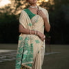 Dhiyona GR Women's Gulshan Screamin' Green Woven Handloom Soft Modal Silk Saree