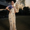 Dhiyona GR Women's Gulshan Twitch Purple Woven Handloom Soft Modal Silk Saree