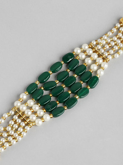 Anouk Unisex Set of 2 Beaded Bhai Bhabhi Rakhis With Roli & Chawal