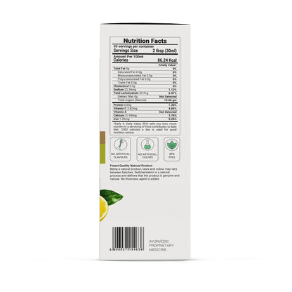 Krishna's Herbal & Ayurveda Cholestea Care Juice bottle with label, natural herbal ingredients visible in the image.
