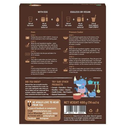 Slurrp Farm Double Chocolate Millet Cake Mix