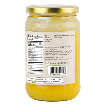 Praakritik Natural Desi Gir Cow A2 Ghee - Indyancart