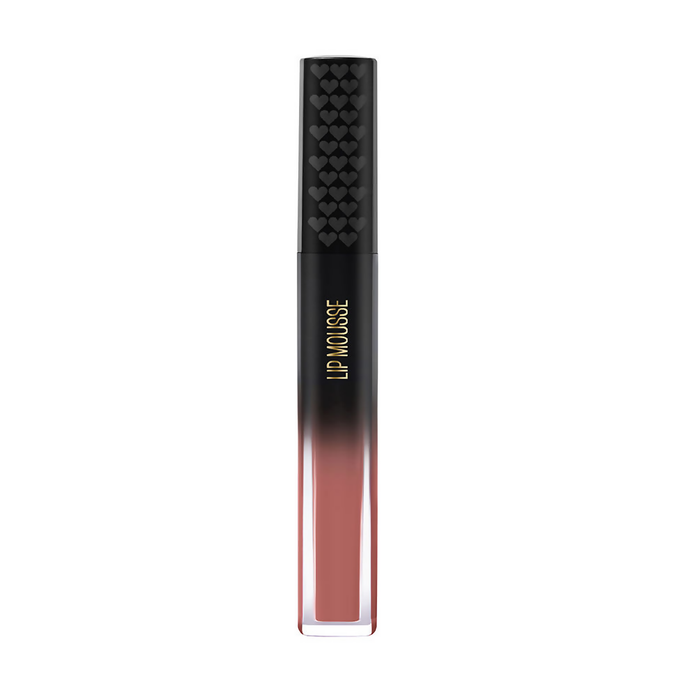 Lakme Xtraordin-Airy Velvet Matte Lip Mousse in Blush Nude, featuring a smooth, velvety lip gloss with a soft nude shade.