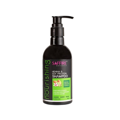 Saffire Naturals Henna & Soy Protein Deep Root Nourishing Shampoo