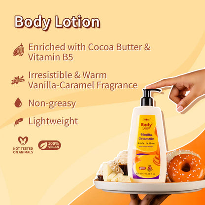 Plum Goodness Vanilla Caramello Bath & Body Bundle by BodyLovin'