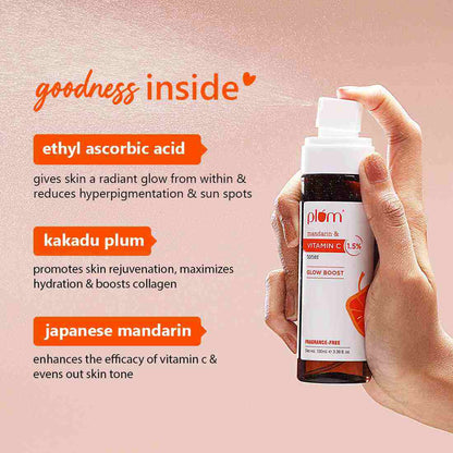 Vitamin C Ultimate Glow Duo | Face Serum (30ml) & Toner | For Glowing Skin | Tightens Pores | Fights Hyperpigmentation | Improves Uneven Skin Tone | Fragrance-Free | 100% Vegan