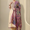 Dhiyona IE Women Ethnic Motifs Embroidered Regular Thread Work Kurta with Trousers & With Dupatta