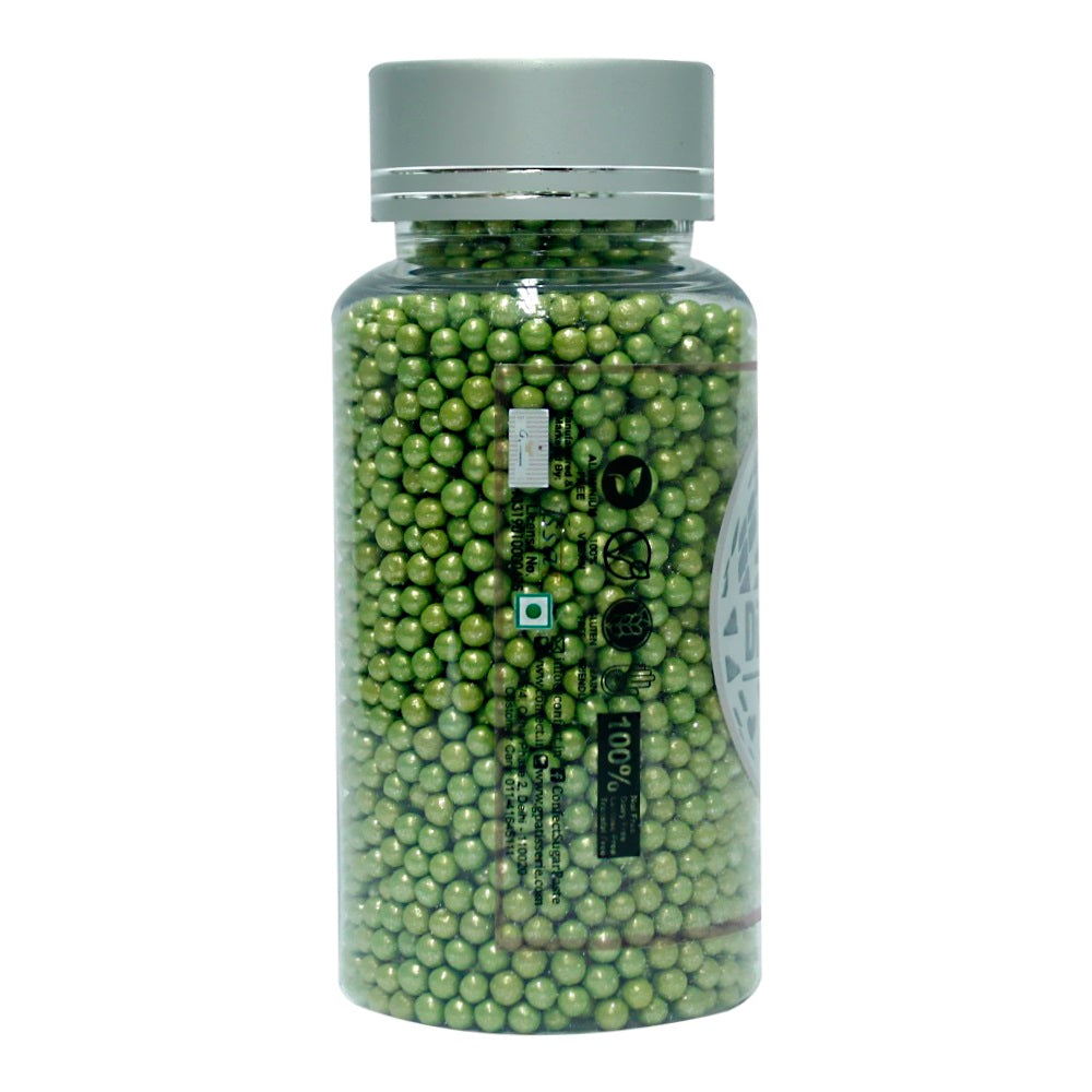Confect Green Disco Balls Sprinkles 3 MM