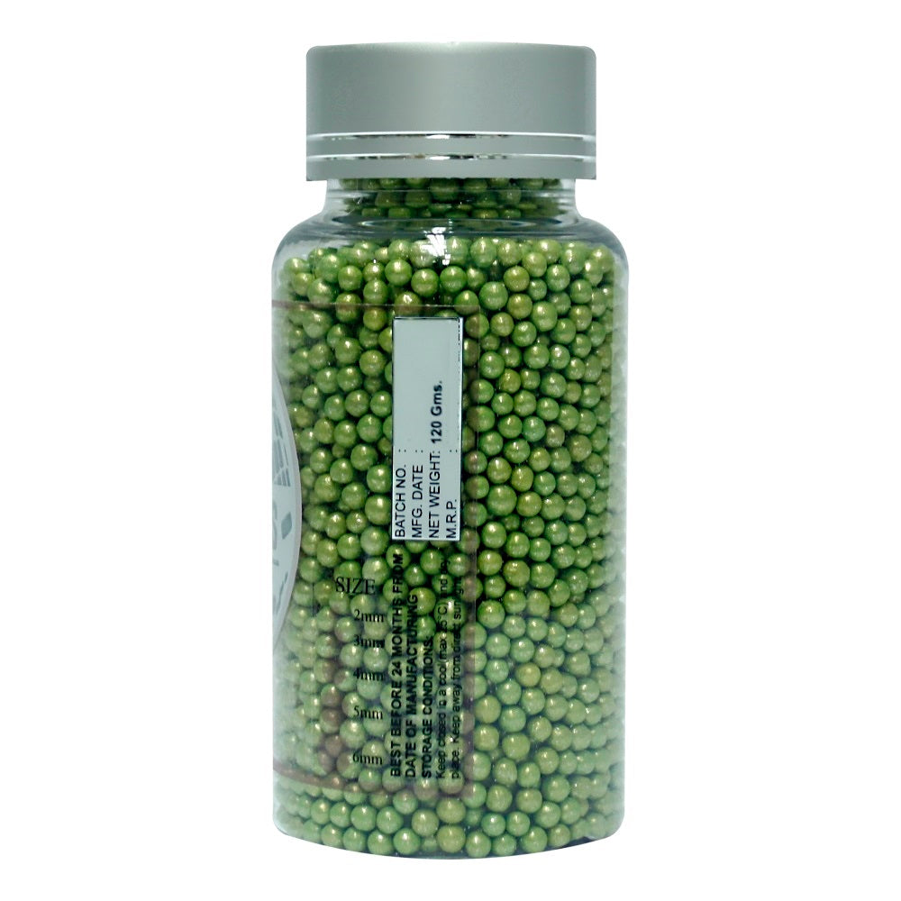 Confect Green Disco Balls Sprinkles 3 MM