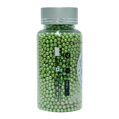 Confect Green Disco Balls Sprinkles 5 MM