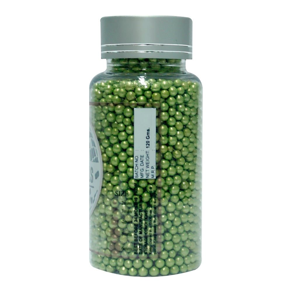 Confect Green Disco Balls Sprinkles 5 MM