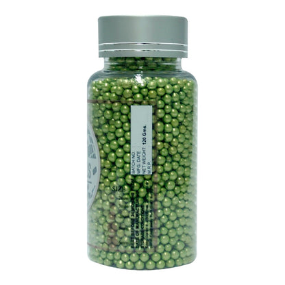 Confect Green Disco Balls Sprinkles 5 MM