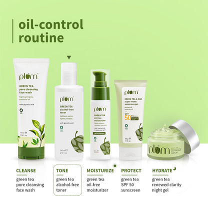 Plum Goodness Green Tea Alcohol-Free Pore Tightening Face Toner For Oily & Acne-Prone Skin
