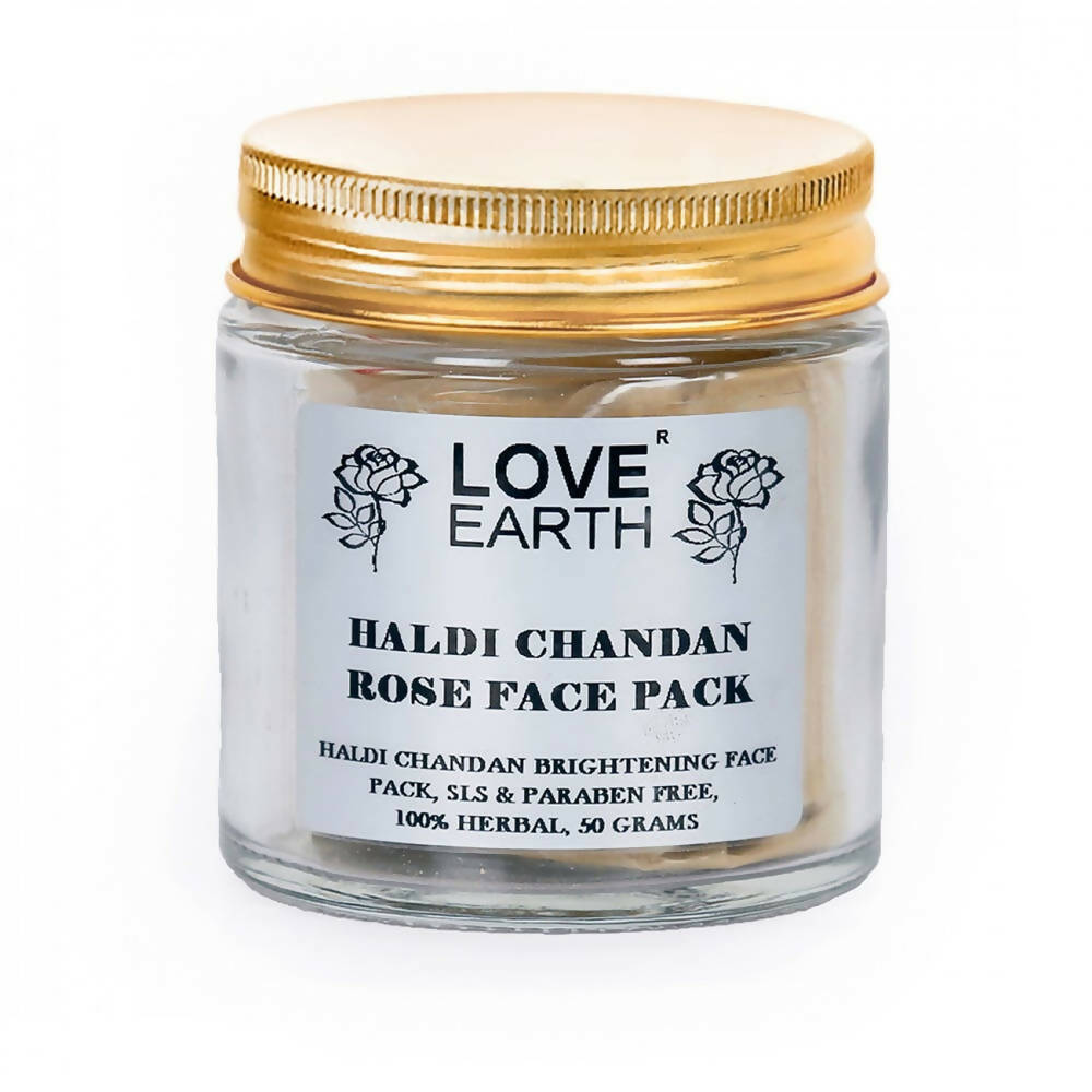 Love Earth Haldi Chandan Rose Face Pack - Indyancart