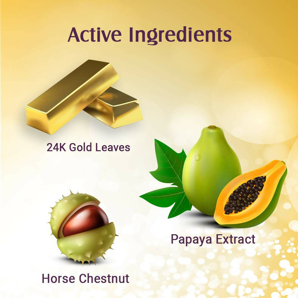 Lotus Herbals Radiant Gold Cellular Glow Facial Kit For All Skin Types - Indyancart