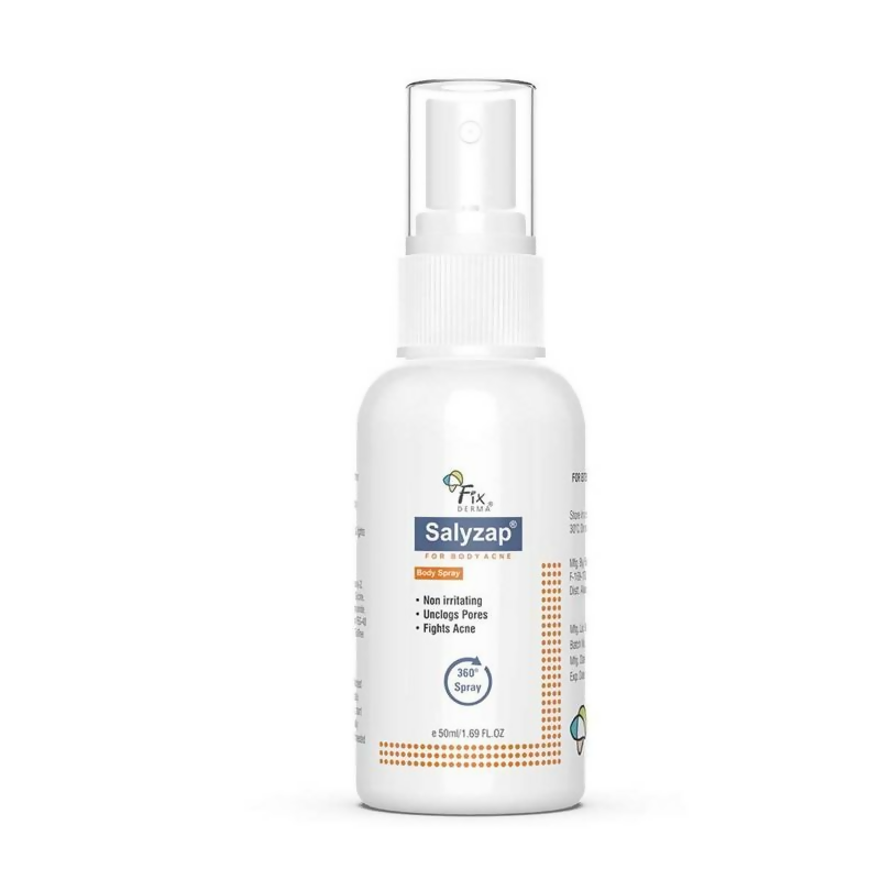 Fixderma 2% Salicylic Acid Salyzap Body Acne Spray