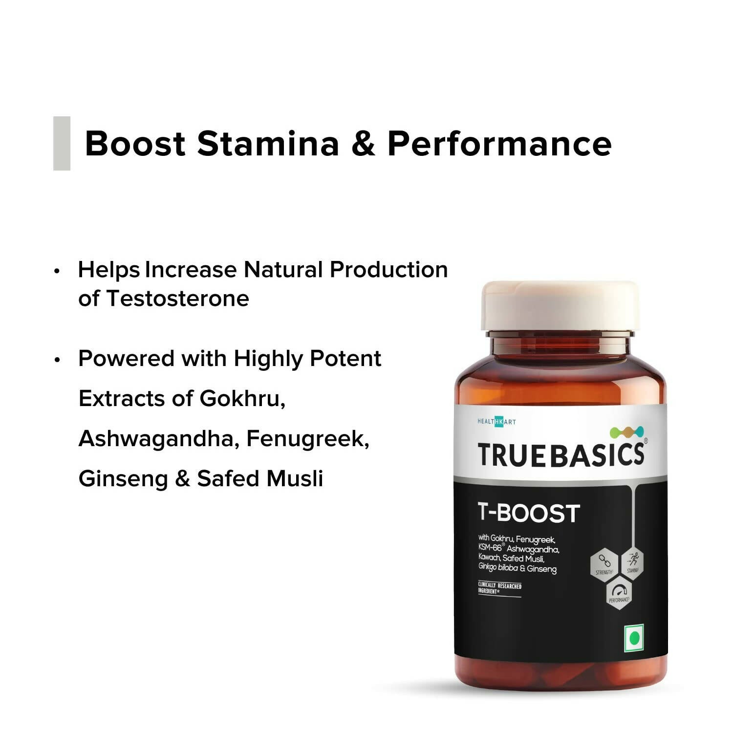 TrueBasics T-Boost Tablets for Men - Indyancart
