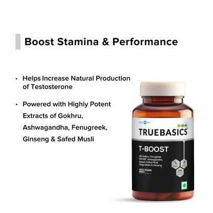 TrueBasics T-Boost Tablets for Men - Indyancart
