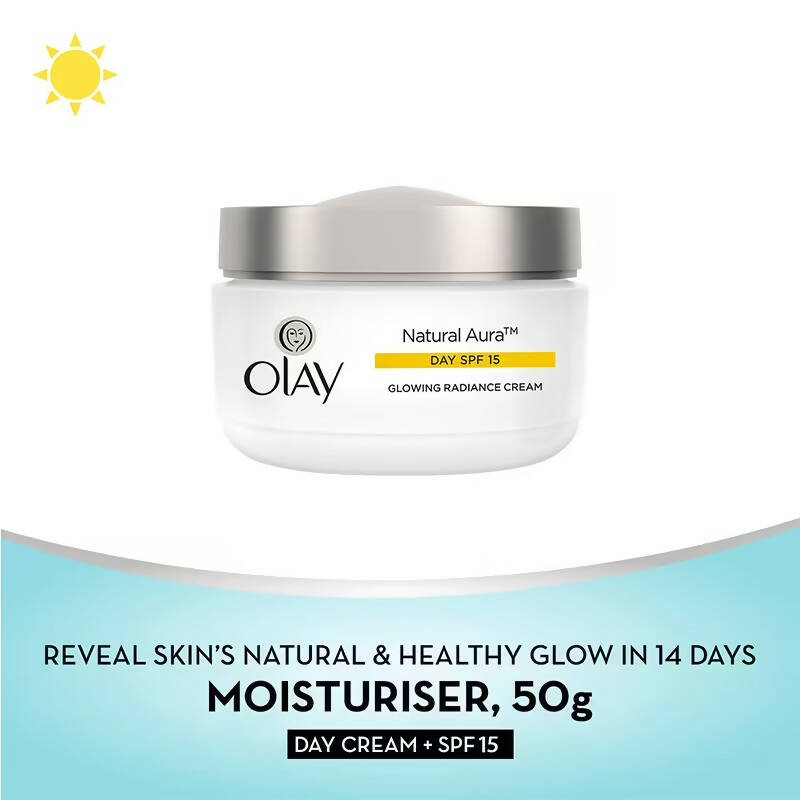Olay Natural Aura Glowing Radiance Day Cream SPF 15 - Indyancart