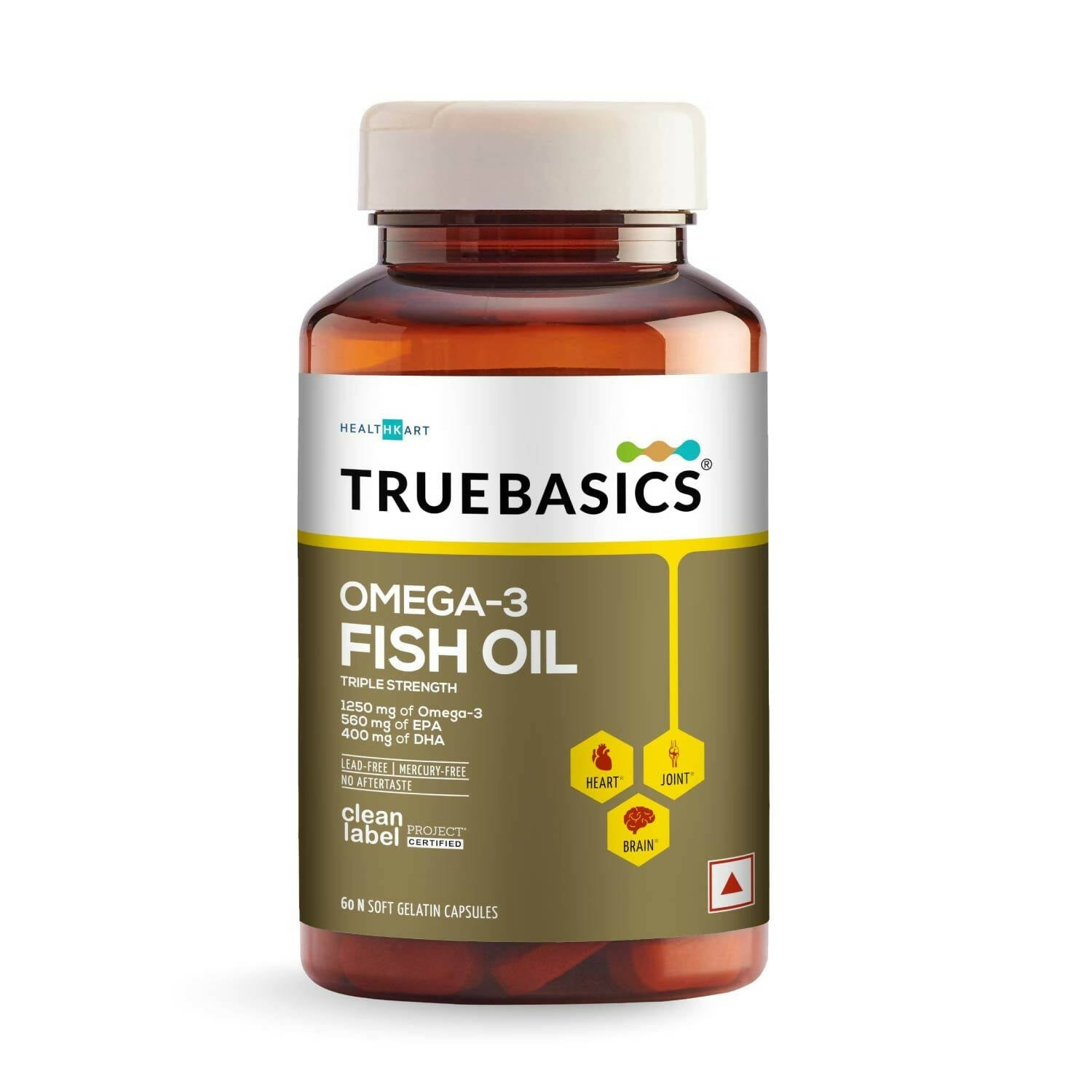 TrueBasics Omega-3 Fish Oil Capsules for Women & Men - Indyancart