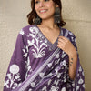 Dhiyona IE Women Ethnic Motifs Printed Mirror Work Pure Cotton Kurta with Trousers & Dupatta