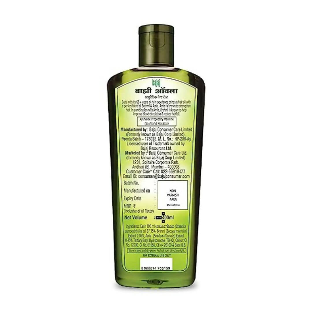 Bajaj Brahmi Amla Hair Oil - Indyancart