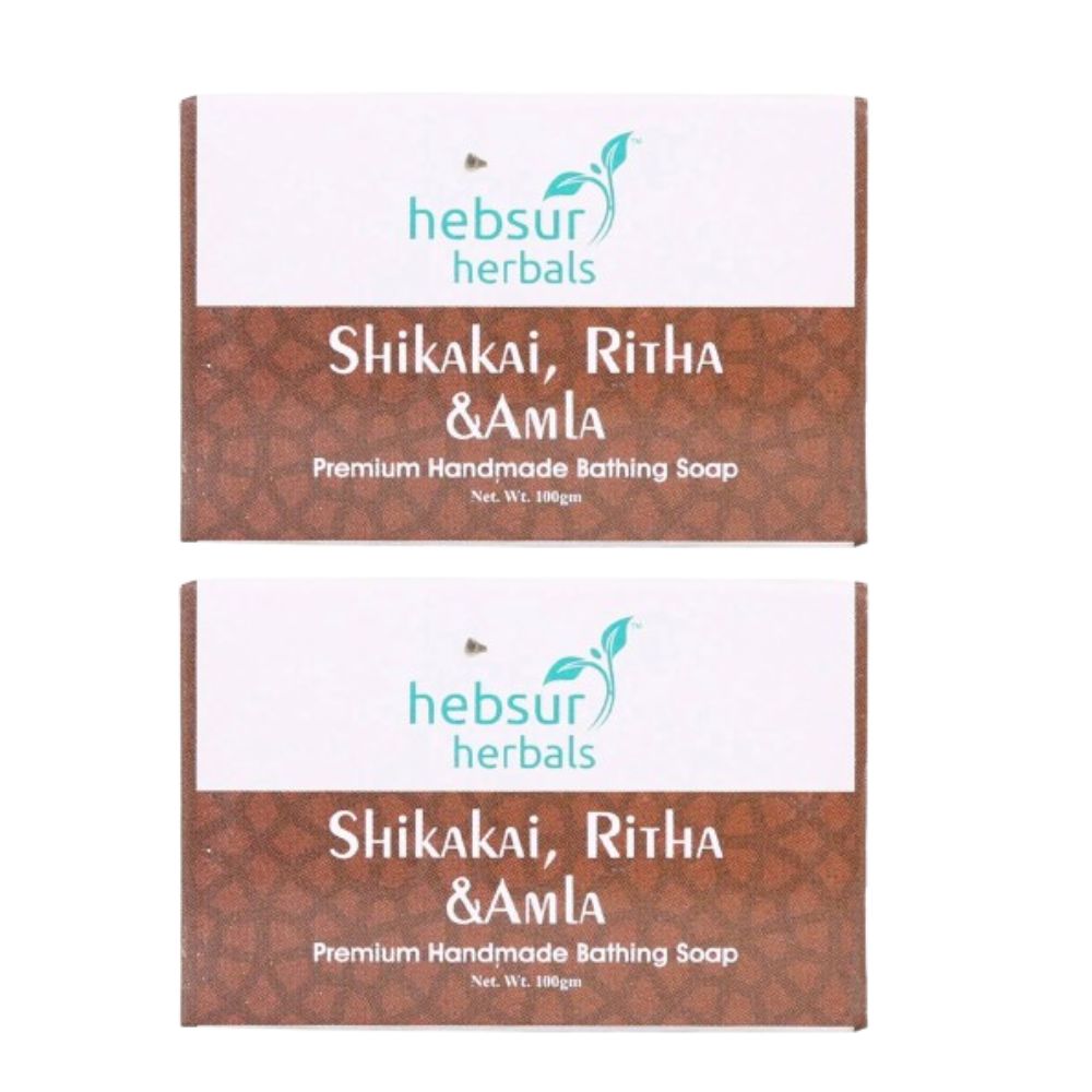 Hebsur Herbals Shikakai Ritha & Amla Soap - Indyancart