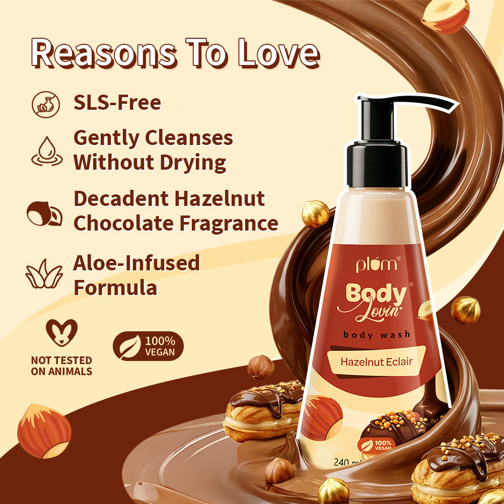 Plum Goodness Hazelnut Eclair Body Wash by BodyLovin'