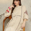 Dhiyona IE Women Embroidered Mandarin Collar Top and Trousers Co-Ords