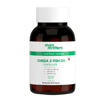 Man Matters Double Strength Omega 3 Fish Oil Softgel Capsules