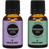 Earth N Pure Lavender & Peppermint Essential Oils