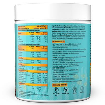 Naturyz Marine Collagen Skin X5 Power For Women & Men (Guava Flavour)