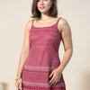 Indyancart IE FloralPrinted Straight Tunic & Trouser Pure Cotton Co-Ords Set