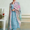 Indyancart IE Women Floral Embroidered Regular Thread Work Kurta with Trousers & Dupatta