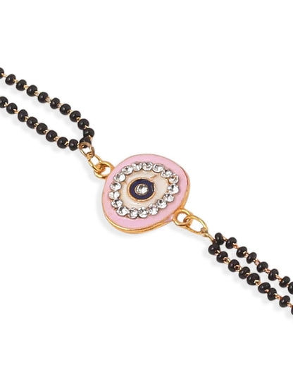 Anouk Stones Studded And Beaded Bhaiya Bhabhi Rakhis With Roli Chawal