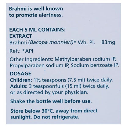 Himalaya Brahmi Syrup (200 ml) - Indyancart