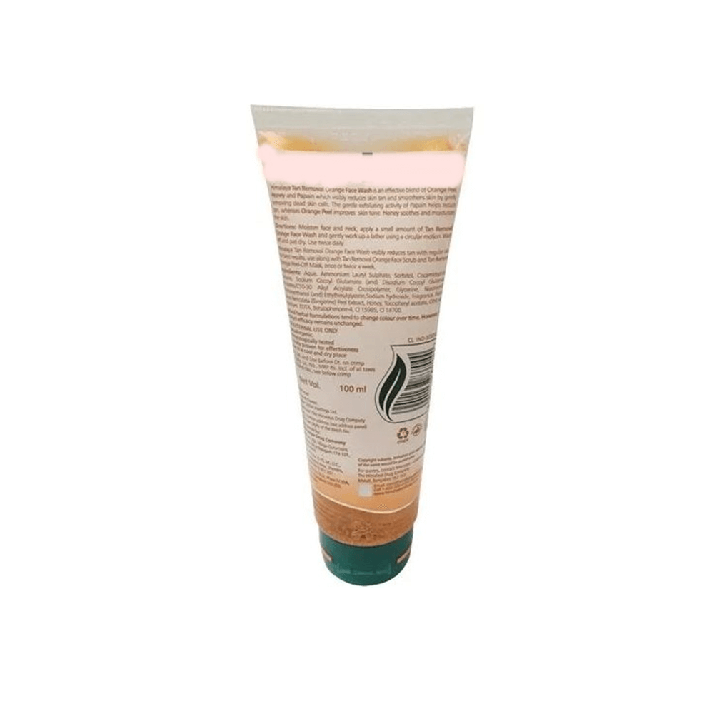 Himalaya Tan Removal Orange Face Wash - 100ml - Indyancart