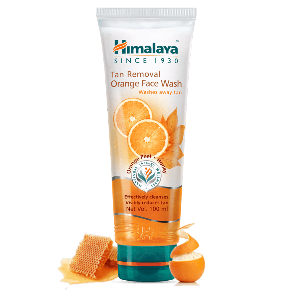 Himalaya Tan Removal Orange Face Wash - 100ml - Indyancart