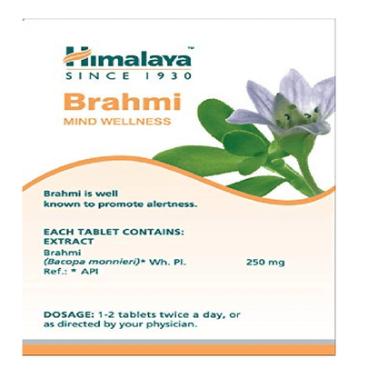 Himalaya Wellness Pure Herbs Brahmi Mind Wellness - 60 Tablets - Indyancart