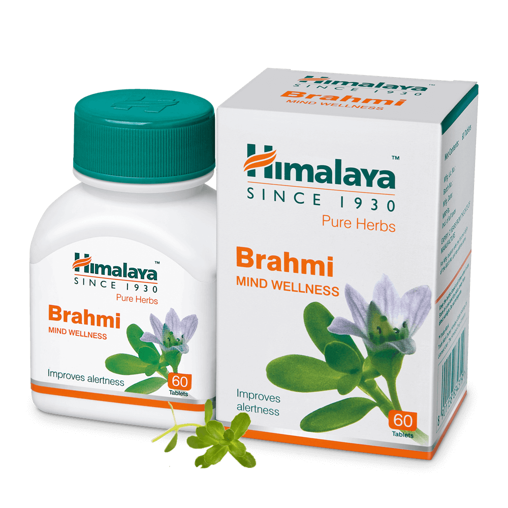 Himalaya Wellness Pure Herbs Brahmi Mind Wellness - 60 Tablets - Indyancart
