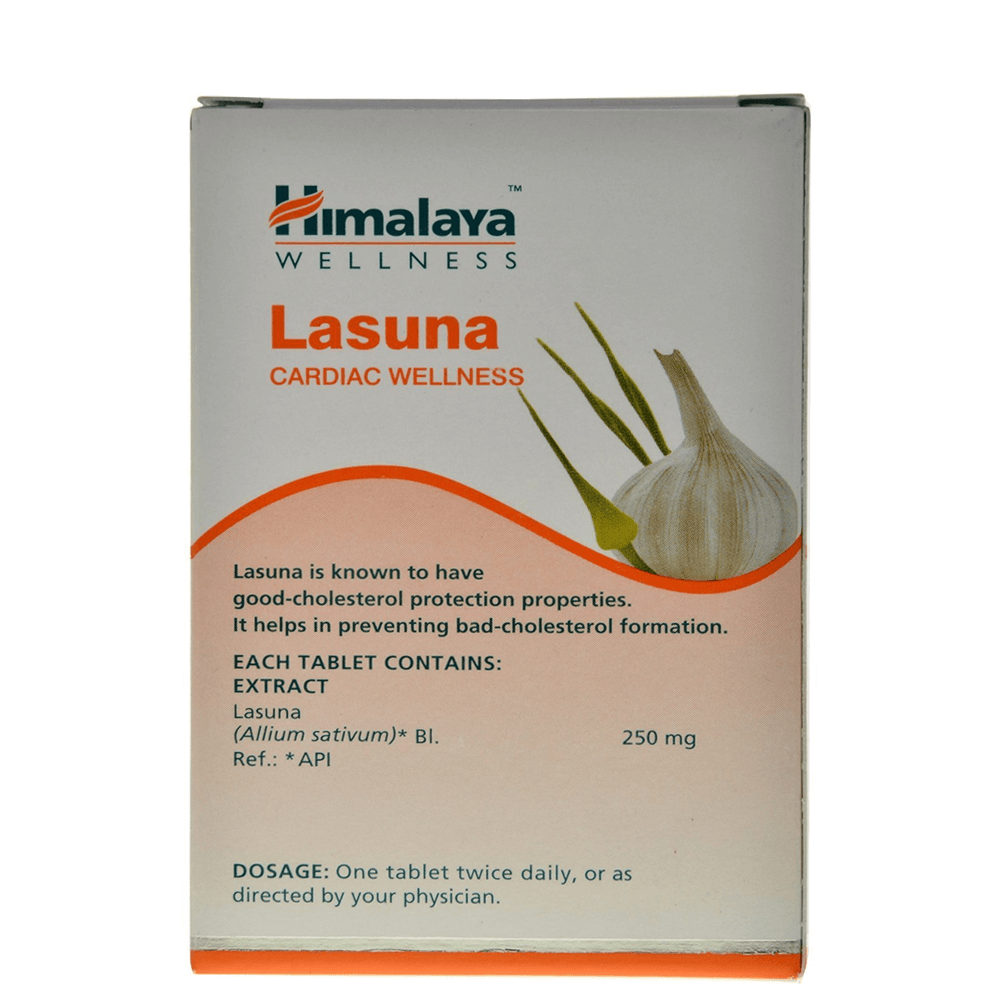 Himalaya Wellness Pure Herbs Lasuna Cardiac Wellness - 60 Tablets - Indyancart