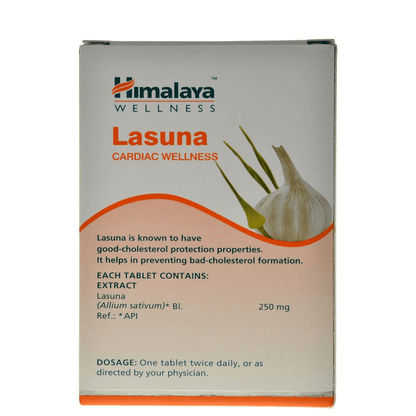 Himalaya Wellness Pure Herbs Lasuna Cardiac Wellness - 60 Tablets - Indyancart