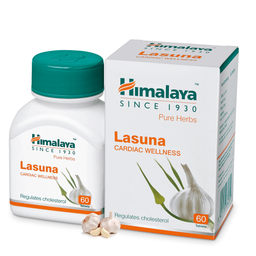 Himalaya Wellness Pure Herbs Lasuna Cardiac Wellness - 60 Tablets - Indyancart