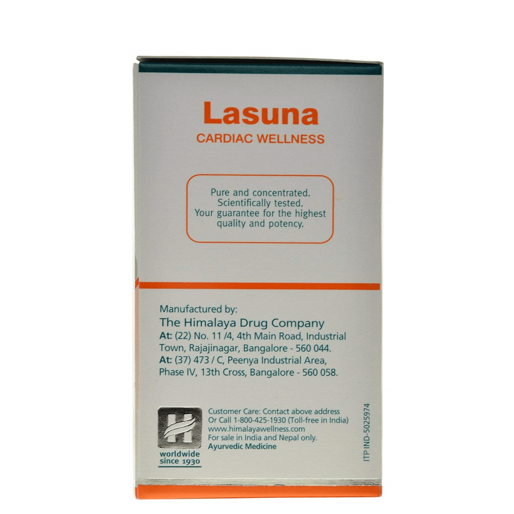 Himalaya Wellness Pure Herbs Lasuna Cardiac Wellness - 60 Tablets - Indyancart