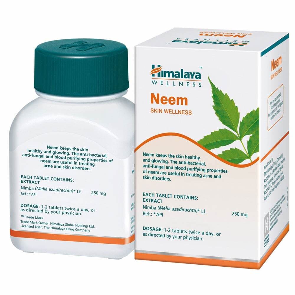 Himalaya Wellness Pure Herbs Neem Skin Wellness - 60 Tablets - Indyancart