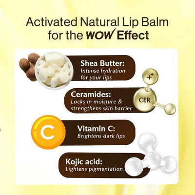 WOW Skin Science Shea Butter & Ceramides Repairing Lip Balm with SPF 50
